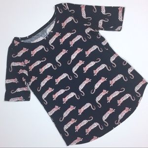 LOFT | cheetah leopard vintage soft tee medium